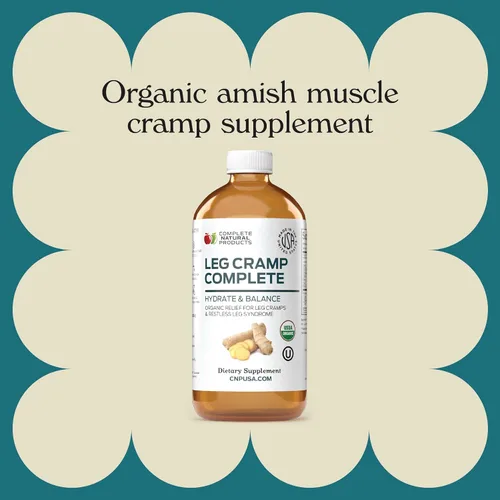 Vista 5 de Líquido orgánico Amish para aliviar calambres en las piernas, 16 onzas, suplemento natural de apoyo muscular y pie con vinagre de sidra de manzana