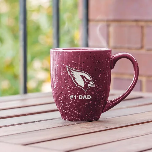 Vista 3 de Rico Industries NFL Football #1 Dad 16 oz Team Color Laser Engraved Ceramic Coffee Mug