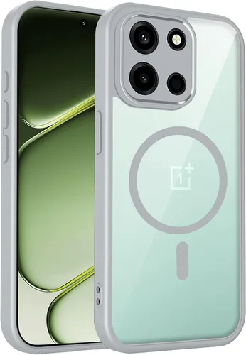Vista 641 de Funda magnética transparente compatible con Xiaomi 17T, color negro 2 en 1 PC + TPU cubierta de teléfono a prueba de golpes, carcasa protectora