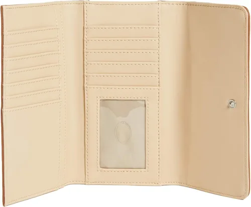 Vista 3 de GUESS Factory Abree Logo Saffiano Cartera delgada