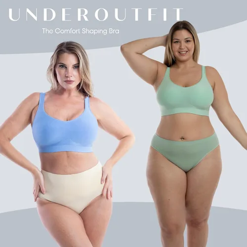 Vista 4 de Underoutfit Wireless Compression Everyday Bras for Women - Small to Plus Sizes