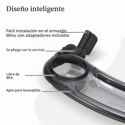 Vista 3 de UPPAbaby Bandeja de aperitivos para MINU y MINU V2