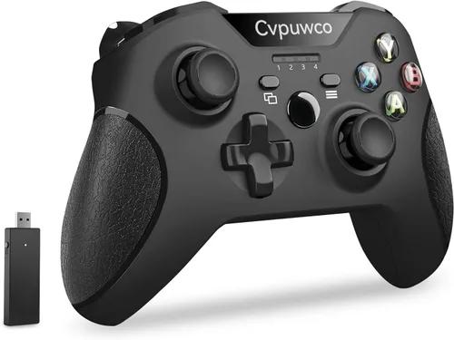 Vista 8 de Controlador inalámbrico de 24 GHZ compatible con Xbox One Xbox Series XS Xbox One SX One Elite Windows 10 negro