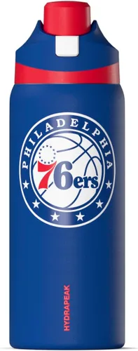 Vista 20 de Hydrapeak Botella de agua aislada de 32 onzas con licencia oficial de la NBA Atlanta Hawks Oasis con tapa y asa con botón de presión, botella