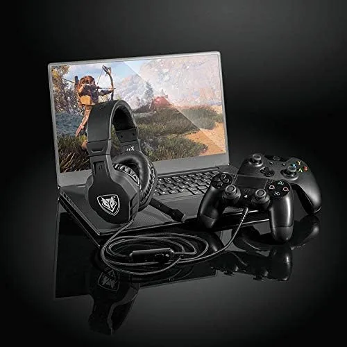 Vista 4 de NUBWO U3 35mm Gaming Headset for PC PS4 PS5 Laptop Xbox One Mac iPad Nintendo Switch Games Computer Game Gamer Over Ear Flexible Microphone Volume