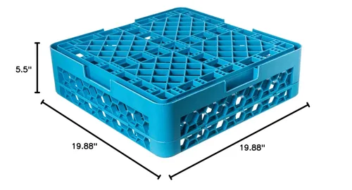Vista 9 de Carlisle FoodService Products Opticlean - Estante para vasos de 16 compartimentos con 1 extensor para cocinas y restaurantes, plástico, 19.875 x