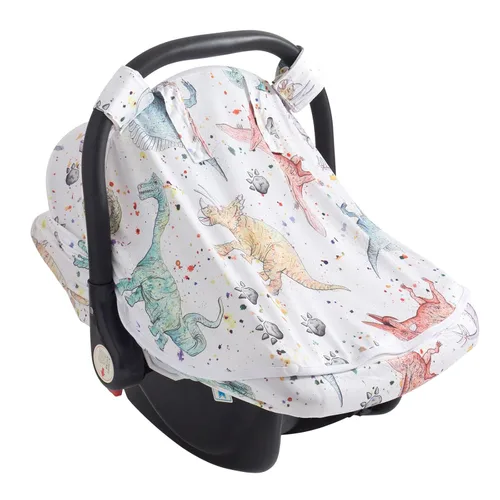 Vista 14 de Funda de asiento de automóvil para bebé, cubierta suave para protección solar, transpirable, cómoda, protección para asiento de automóvil