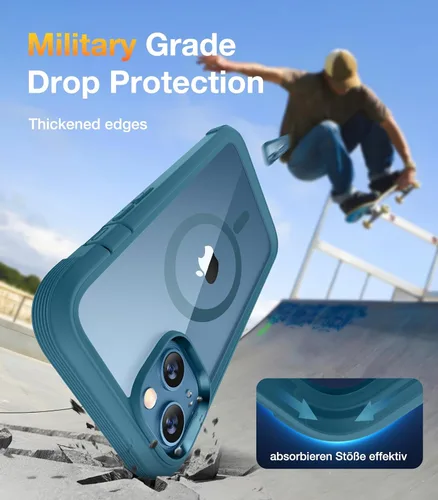 Vista 872 de DIACLARA - Funda transparente compatible con iPhone XR 6.1 pulgadas 2018