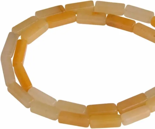 Vista 18 de Espaciador de tubo rectangular de amazonita de piedra natural de 0.157 x 0.512 in, cuentas sueltas para manualidades, pulseras, collares, joyería