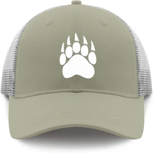 Vista 9 de Gorra de béisbol para papá, diseño de The Bear's Tracks, sombreros vintage para mujer