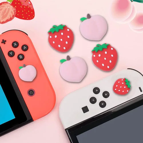 Vista 7 de PERFECTSIGHT Juego de 4 fundas para palanca de mando para Switch Lite/OLED, para Nintendo Switch, para Switch Lite/OLED, cubierta de botón analógica