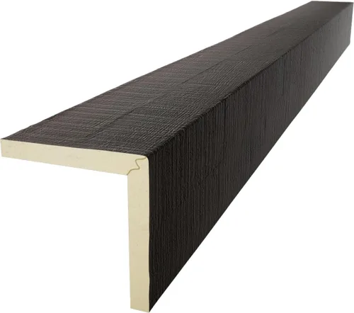 Vista 6 de Ekena Millwork BMRC2C0040X080X240ZY - Viga de techo de madera sintética Endurathane de cedro en bruto de 20 pies, color cereza