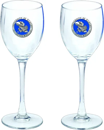 Vista 19 de Heritage Pewter Copas de vidrio de Arkansas, juego de 2, copas de vino de copa de 12 onzas, vidrio de peltre elaborado por expertos