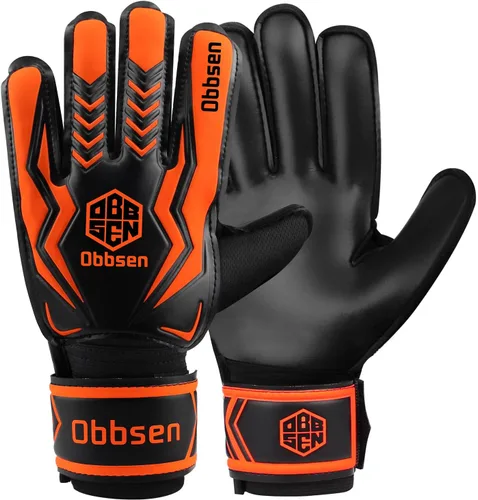Vista 14 de Guantes de portero de fútbol para niños, jóvenes y adultos, guantes de portero de fútbol de agarre fuerte con protección para los dedos