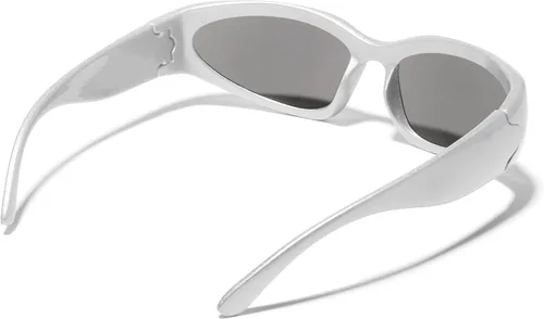 Vista 12 de ShadyVEU Y2K - Lentes de sol con protección UV400, diseño de moda futurista y delgada