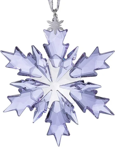 Vista 9 de Adornos de copo de nieve de cristal - Decoración colgante para árbol de Navidad 2024 Feliz Navidad