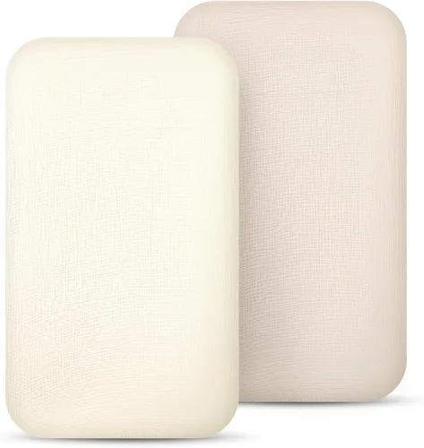 Vista 12 de lulumoon Sábanas de Moisés de Muselina para Bebé: Sábanas de Moisés de Algodón Neutras para Niños y Niñas - Ajustadas para Óvalo, Rectángulo o Reloj