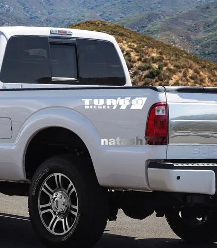 Vista 4 de Adhesivo deportivo para camión turbo diésel 4x4 (negro)