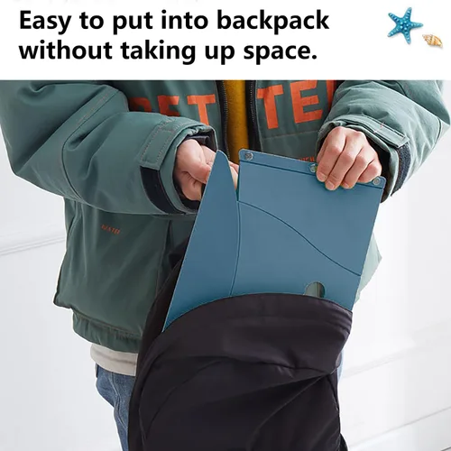Vista 3 de Wind Tour Taburete plegable portátil Silla de plástico para acampar al aire libre Taburete corto de papel ultrafino utilizado como cesta de compras