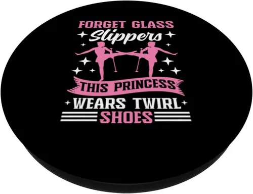 Vista 2 de Twirler Majorettes wears Twirl Shoes Baton Twirling PopSockets Swappable PopGrip