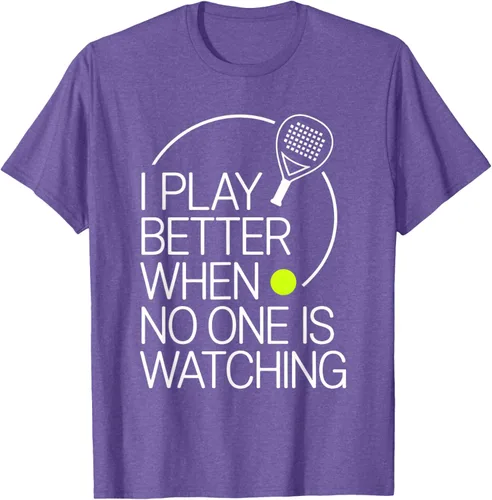 Vista 6 de Camiseta de tenis de pádel I Play Better When No One is Watching