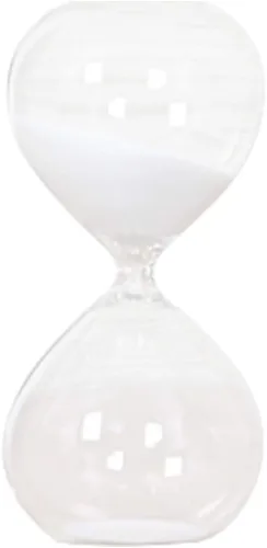Vista 4 de Graces Dawn - Temporizador de arena con reloj de arena de cristal transparente (60 minutos)