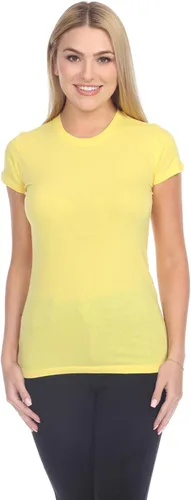 Vista 2 de Camisas de manga corta para mujer, 100% algodón, 3 piezas, ajuste delgado, básico, cuello redondo, peso ligero, tela suave