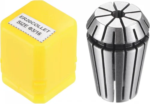 Vista 8 de uxcell ER20 Spring Collet, 3/8 "Chuck para máquina de grabado CNC Torno herramienta de fresado