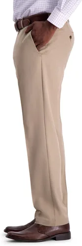 Vista 2 de HAGGAR Cool 18 Pro Classic Fit Flat Front Casual Pant Regular y Big & Tall