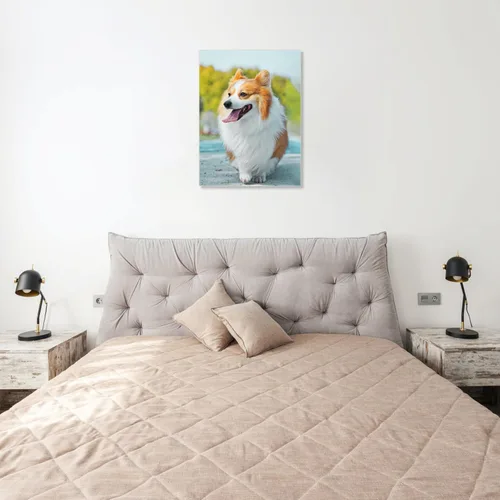 Vista 4 de WEGA Impresiones en lienzo personalizadas con tus fotos (6 pulgadas de ancho x 8 pulgadas de alto) lienzo personalizado para dormitorio, sala