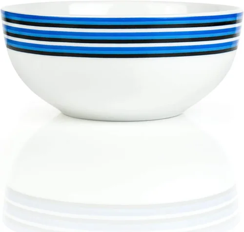 Vista 4 de Harry Potter Ravenclaw - Juego de vajilla de porcelana de 16 piezas para 4 personas, incluye 4 platos llanos, 4 platos de ensalada, 4 cuencos y 4