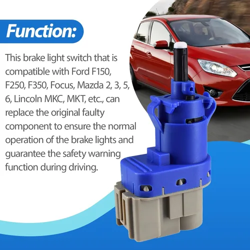 Vista 4 de Interruptor de luz de freno para Ford F150 F250 F350 Focus Mazda 2 3 5 6 Lincoln MKC MKT 8T4T-9G854-AA 4838697