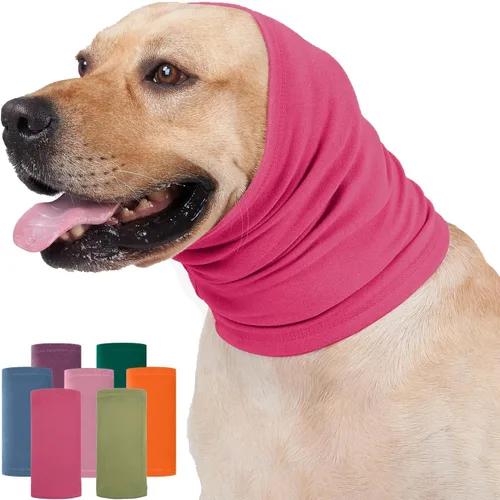 Vista 8 de Nanaki Sudadera con capucha calmante para perros, fundas silenciosas para la cabeza, cubiertas para las orejas, capucha para baño de ruido
