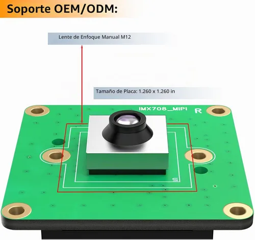 Vista 8 de Módulo de cámara de enfoque automático de 12MP para Raspberry Pi, sensor IMX708, FOV de 75°, HDR, compatible con Pi 5,4,3, Zero, CM4