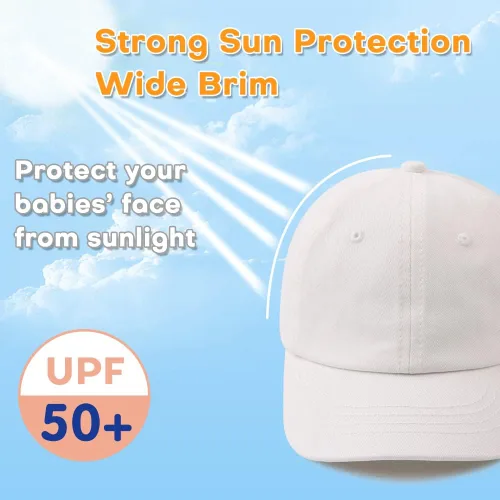 Vista 107 de Peecabe Gorra de béisbol para niños pequeños, unisex, de algodón, ajustable, para bebés, niños, gorra de béisbol para niñas de 1 a 5 años