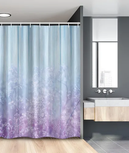 Vista 151 de Ambesonne Cortina de ducha a rayas, código de barras, software de datos, obra de arte lineal, unidimensional, juego de decoración de baño de tela