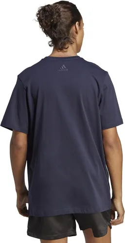 Vista 2 de adidas Essentials - Camiseta de algodón con logotipo grande para hombre