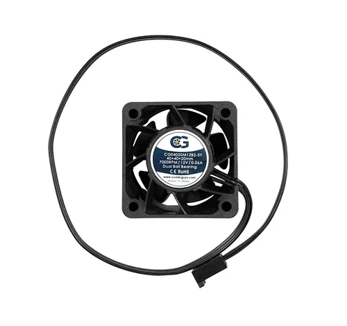 Vista 3 de Coolerguys Rodamiento de bolas 12v 3pin ventilador (alta velocidad, 3.150x0.984 in)