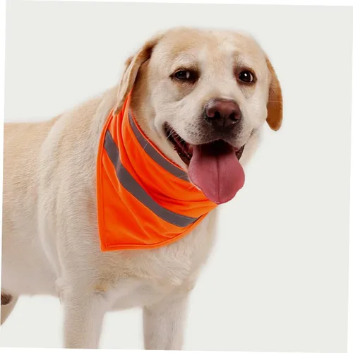 Vista 5 de Toalla triangular para mascotas, babero de seguridad para perro, bufanda reflectante para cachorro, bufanda reflectante para perro, bandana
