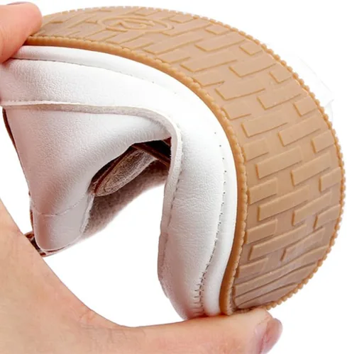 Vista 5 de Zapatos para bebés y niñas, suela antideslizante suave, para recién nacidos, para primeros pasos, de lona, de mezclilla, unisex, para bebés