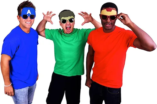 Vista 5 de Gafas de sol para disfraz del equipo Stark Iron Man Sun-Staches Party Favors UV400