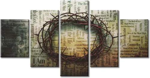 Vista 45 de TUMOVO Decoración de pared de iglesia cristiana de 3 paneles, imágenes de la resurrección de Jesús para sala de estar, dormitorio, cocina