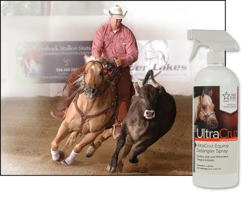 Vista 2 de UltraCruz Espray desenredante equino, 32 onzas