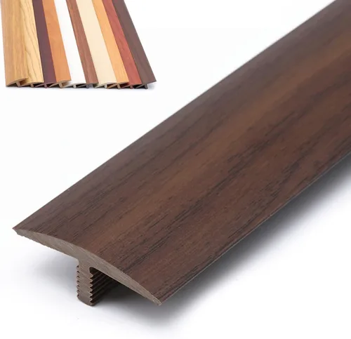 Vista 14 de Tira de transición de suelo de madera con moldura en T, flauta reductora de puerta para cocina, dormitorio, balcón, protector de borde de alfombra