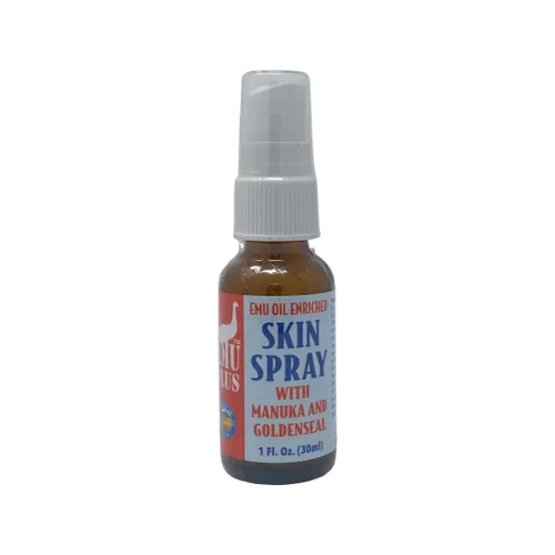 Vista 2 de Montana Emu Ranch - Emuplus Spray para la piel con manuka y sello de oro - 1 onza líquida - Hecho para ayudar a mejorar la apariencia de la piel