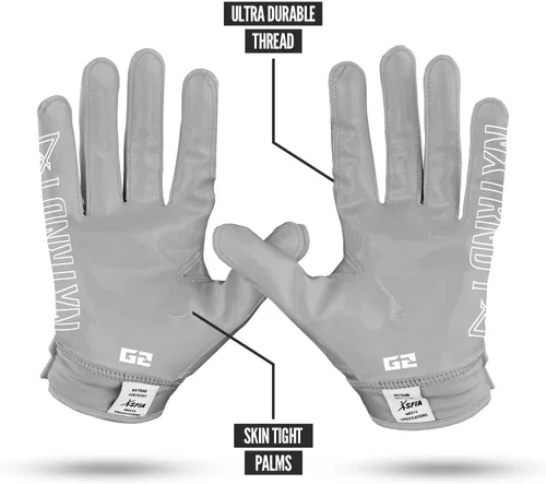 Vista 4 de Nxtrnd G2 Football Gloves, Men's Ultra Sticky Elite Receiver Gloves