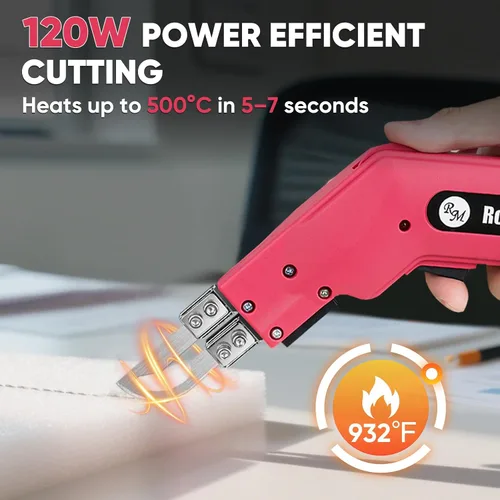 Vista 2 de ROMECH Foam Cutter Pro Cuchillo Eléctrico Caliente, Kit de Herramientas de Corte de Espuma de Poliestireno de 100W - con Estuche de Servicio Pesado
