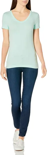 Vista 5 de Tienda Essentials - Camiseta de manga corta con cuello en V para mujer 2 piezas
