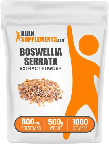 Vista 8 de BulkSupplements.com Extracto en Polvo de Boswellia Serrata - Suplemento de Boswellia, de Resina de Incienso - Vegano y Sin Gluten, 500mg por
