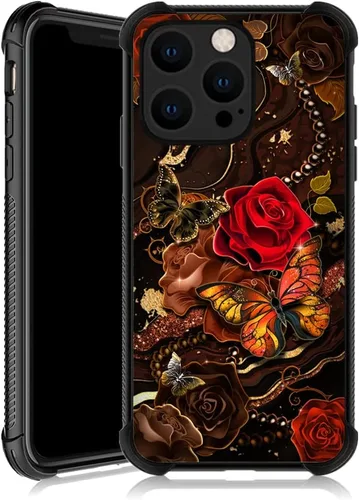 Vista 34 de ZHEGAILIAN Funda compatible con iPhone 13 Pro, funda protectora de TPU suave antideslizante reforzada con cuatro esquinas a prueba de golpes